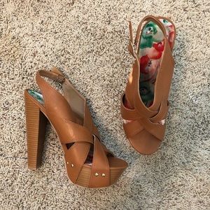 Brown Heels - Worn Once